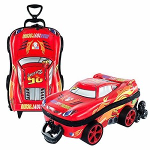 ToyMax Team Racing V8キッズ3Dトラベルラゲッジスーツケース