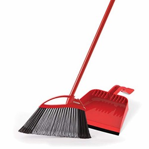 O-Cedar Pet Pro Broom＆Step-On Dustpan PowerCorner