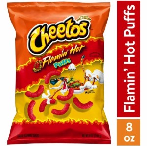 Cheetos Puffs Flamin’ Hot - 8oz チートス パフ フレーミングホット 8 oz