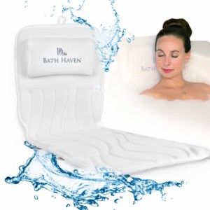 Bath Haven バスピロー バスタブ用 - フルボディマット&クッションヘッドレスト 