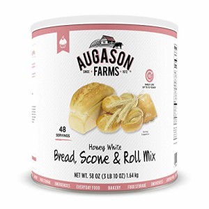 Augason Farms Honey White Bread スコーン & ロール ミックス 非常用食品保存用 #10 缶