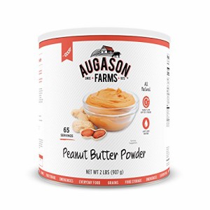 Augason Farms ピーナッツ バター パウダー 2 ポンド No. 10 缶