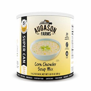 Augason Farms コーン チャウダー スープ ミックス 1 ポンド 15 オンス No. 10 スーパー缶