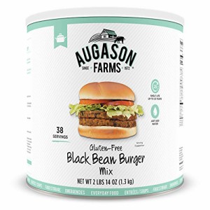 Augason Farms グルテンフリー黒豆バーガー 2 ポンド 14 オンス No. 10 缶