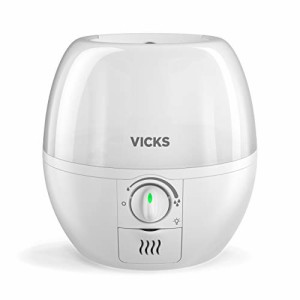 Vicks フィルター不要の 3-in-1 SleepyTime 加湿器 ホワイト