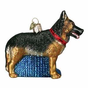 Old World Christmas Dog Collection ガラス吹きオーナメント クリスマスツリー用 ジャーマンシェパード