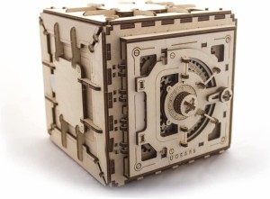 Ugears ユーギアーズ 3Dパズル 金庫  自分で組み立てて動く木のおもちゃ