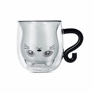ビノスター 黒猫マグ かわいいマグカップ ハンドル付き