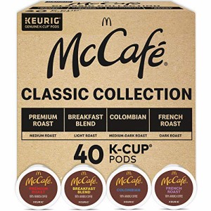 McCaf? クラシック コレクション  コーヒー キューリグ K カップ ポッド、クラシック コレクション バラエティ パック、40 個