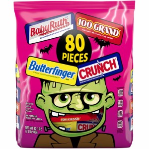 Butterfinger & Co. バルク チョコレート風ハロウィン キャンディ バッグ ミニで楽しいサイズ 80個入り