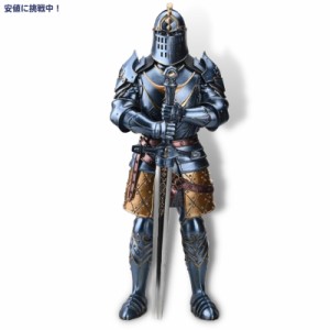 Amoysanli 中世の騎士像 ナイト 甲冑 鎧 卓上 置物 オブジェ Medieval Knight Armor Statue, Blue
