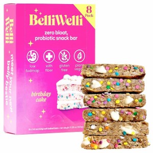 [8個入り] Belliwelli ベリウェリ プロバイオティク スナックバー バースデーケーキ Probiotic Snack Bar Birthday Cake 8pk