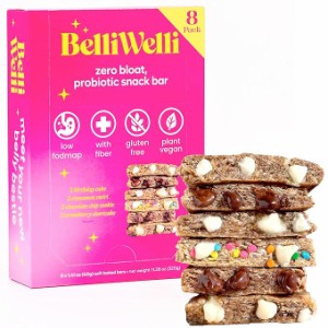 [8個入り] Belliwelli ベリウェリ プロバイオティク スナックバー バラエティパック Probiotic Snack Bar Variety 8pk