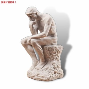 NEWQZ 考える人像 卓上 芸術品 置物 レプリカ オブジェ [サンドストーン] Creative Thinker Statues Individual Figurine for Living Roo