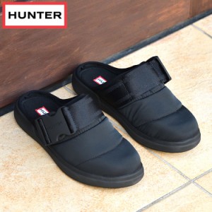 ハンター レディース イン/アウト トップクリップ ミュール スリッパ HUNTER WOMENS IN/OUT TOPCLIP MULE SLIPPER WFF2001WWU BLK