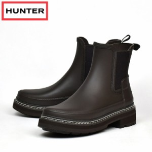 SALE ハンター レインブーツ チェルシーブーツ リファインド スティッチ ディテール レディース 長靴 チョコレート HUNTER W REFINED CHE