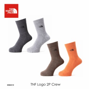 THE NORTH FACE ノースフェイス ロゴ 2P クルー ソックス 靴下 メンズ レディース TNF Logo 2P Crew NN82310