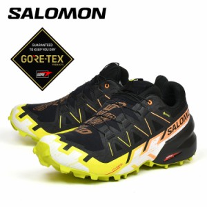 サロモン スピードクロス トレイルランニングシューズ SALOMON SPEEDCROSS 6 GORE-TEX Black/Sulphur Spring/Bird Of Paradise L47465400