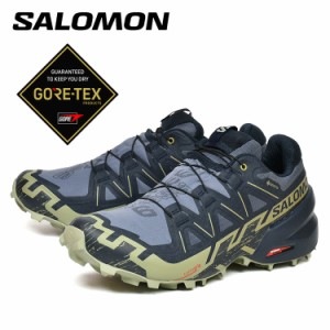 サロモン スピードクロス トレイルランニングシューズ SALOMON SPEEDCROSS 6 GORE-TEX Grisaille/Carbon/Tea L47465500