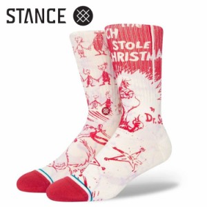 SALE メール便 スタンス グリンチ STANCE Every Who Socks Off White THE GRINCH オシャレ プレゼントに最適 A556D22EVE#OFW