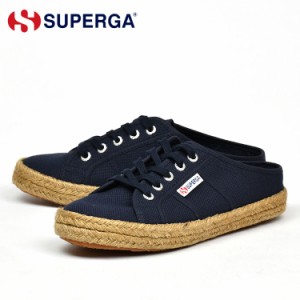 スペルガ スニーカー ミュール レディース ネイビー ジュート エスパドリーユ SUPERGA 2402 ROPE NAVY 3S3121GW 933