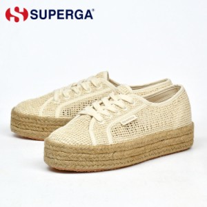 スペルガ スニーカー レディース ベージュ ジュート エスパドリーユ SUPERGA 2730 ROPE ORGANIC MACRAME BEIGE RAW S31223W A00