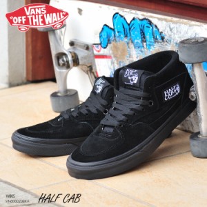 VANS バンズ ハーフキャブ スニーカー ブラック/ブラック HALF CAB BLACK/BLACK VN000DZ3BKA