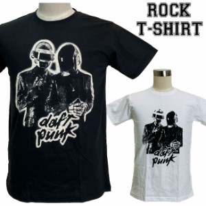 Daft Punk グラフィック Tシャツ ダフト パンク ロボット ロックTシャツ バンドTシャツ メンズ レディース ロックT バンドT バンT 衣装 