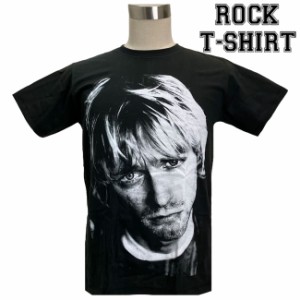 Kurt Cobain グラフィック Tシャツ カートコバーン Nirvana ニルヴァーナ ロックTシャツ バンドTシャツ メンズ レディース ロックT バン