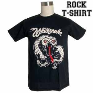 Whitesnake グラフィック Tシャツ ホワイトスネイク 蛇イラスト ロックTシャツ バンドTシャツ メンズ レディース ロックT バンドT バンT 