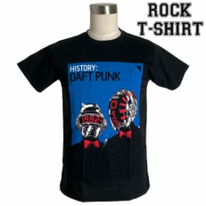 Daft Punk グラフィック Tシャツ ダフト パンク History ロックTシャツ バンドTシャツ メンズ レディース ロックT バンドT バンT 衣装 ロ