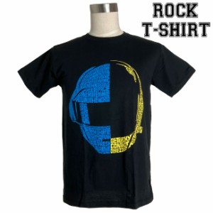 Daft Punk グラフィック Tシャツ ダフト パンク 2人のヘルメット ロックTシャツ バンドTシャツ メンズ レディース ロックT バンドT バンT