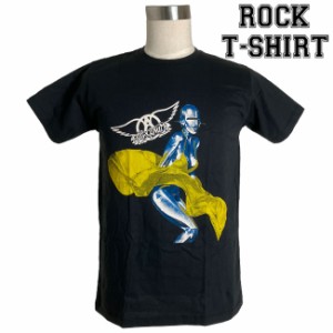 Aerosmith グラフィック Tシャツ エアロスミス マリリン・モンロー風ロボット ロックTシャツ バンドTシャツ メンズ レディース ロックT 