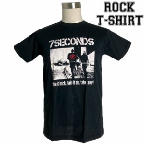 7 Seconds グラフィック Tシャツ セブン セカンズ 3take ロックTシャツ バンドTシャツ メンズ レディース ロックT バンドT バンT 衣装 ロ