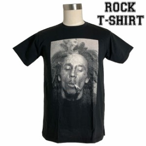 Bob Marley グラフィック Tシャツ ボブ・マーリー Smoking Bob ロックTシャツ バンドTシャツ メンズ レディース ロックT バンドT バンT 