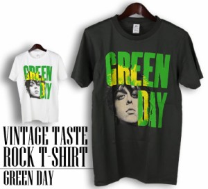ヴィンテージ風 Green Day Tシャツ グリーン デイ ロックTシャツ バンドTシャツ 半袖 メンズ レディース かっこいい バンT ロックT バン