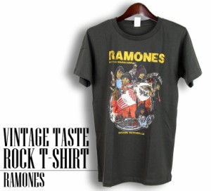 ヴィンテージ風 Ramones Tシャツ ラモーンズ ロックTシャツ バンドTシャツ 半袖 メンズ レディース かっこいい バンT ロックT バンドT ダ