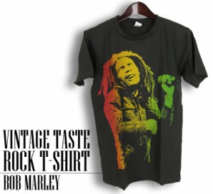 ヴィンテージ風 Bob Marley Tシャツ ボブ・マーリー ロックTシャツ バンドTシャツ ラスタ 半袖 メンズ レディース かっこいい バンT ロッ