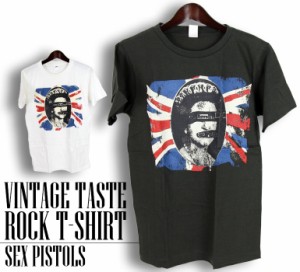 ヴィンテージ風 Sex Pistols Tシャツ セックスピストルズ ロックTシャツ バンドTシャツ ユニオンジャック メンズ レディース パロディ T