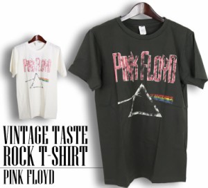 ヴィンテージ風 Pink Floyd Tシャツ ピンク・フロイド Dark Side Of The Moon 半袖 ロックTシャツ バンドTシャツ メンズ レディース かっ