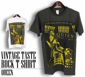 ヴィンテージ風 Queen Tシャツ クイーン フレディ マーキュリー ロックTシャツ バンドTシャツ メンズ レディース ロックT バンドT バンT 