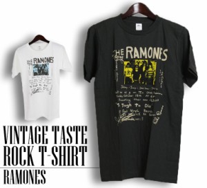 ヴィンテージ風 Ramones Tシャツ ラモーンズ ロックTシャツ バンドTシャツ 半袖 メンズ レディース かっこいい バンT ロックT バンドT ダ