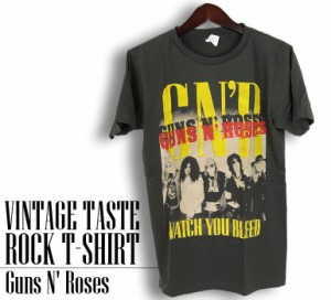 ヴィンテージ風 Guns N Roses Tシャツ ガンズ・アンド・ローゼズ GNR ロックTシャツ バンドTシャツ メンズ レディース ロックT バンドT 