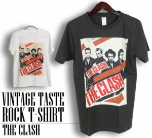 ヴィンテージ風 The Clash Tシャツ ザ・クラッシュ ロックTシャツ バンドTシャツ 半袖 メンズ レディース かっこいい バンT ロックT バン