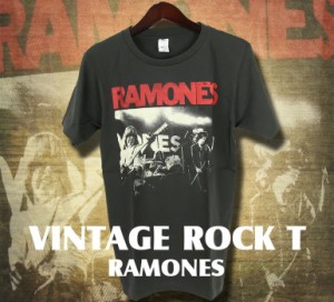 Vintage Rock Item ロック アイテム 90s RAMONES ラモーンズの激情 クルーネック 半袖 Tシャツ Hanesボディ ブラック 黒 L 90年代  トップス カットソー バンドT ロックT アーティストT 【メンズ】