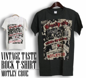 ヴィンテージ風 Motley Crue Tシャツ モトリークルー ロックTシャツ バンドTシャツ 半袖 メンズ レディース かっこいい バンT ロックT バ