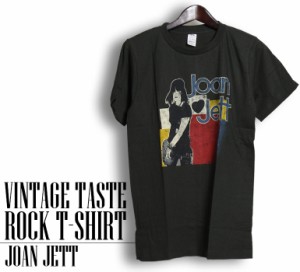 ヴィンテージ風 Joan Jett Tシャツ ジョーンジェット ロックTシャツ バンドTシャツ 半袖 メンズ レディース かっこいい バンT ロックT バ