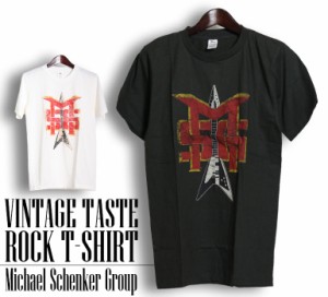 ヴィンテージ風 Michael Schenker Group Tシャツ マイケル シェンカー グループ M.S.G. ロックTシャツ バンドTシャツ メンズ レディース 