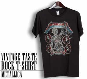 ヴィンテージ風 Metallica Tシャツ メタリカ 半袖 ロックTシャツ バンドTシャツ メンズ レディース ロックT バンドT バンT ロゴ バンド 