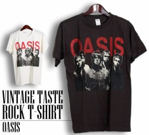 ヴィンテージ風 Oasis Tシャツ オアシス ロックTシャツ バンドTシャツ メンズ レディース ロックT バンドT バンT ロゴ バンド ロゴT ダン